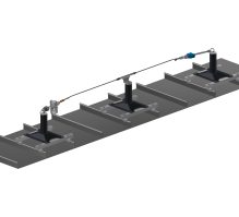Producte Línea de Vida sobre  Poste Absorbedor para Cubierta Juntas Alzadas
